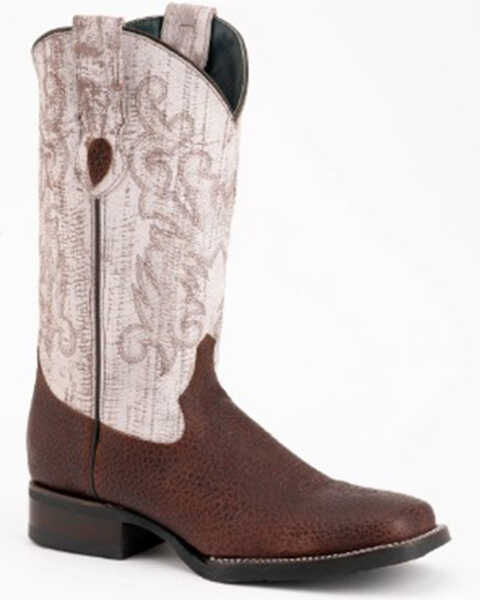 Ferrini Men's Toro Rugged Western Performance Boots - Square Toe, Tan, hi-res