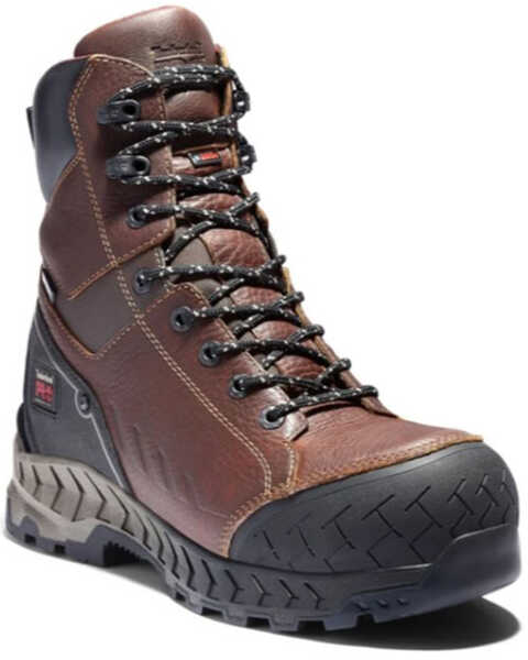 Image #1 - Timberland Men's Summit Waterproof Work Boots - Composite Toe, Brown, hi-res
