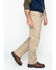 Image #4 - Hawx Men's Stretch Canvas Utility Work Pants - Big, Beige/khaki, hi-res