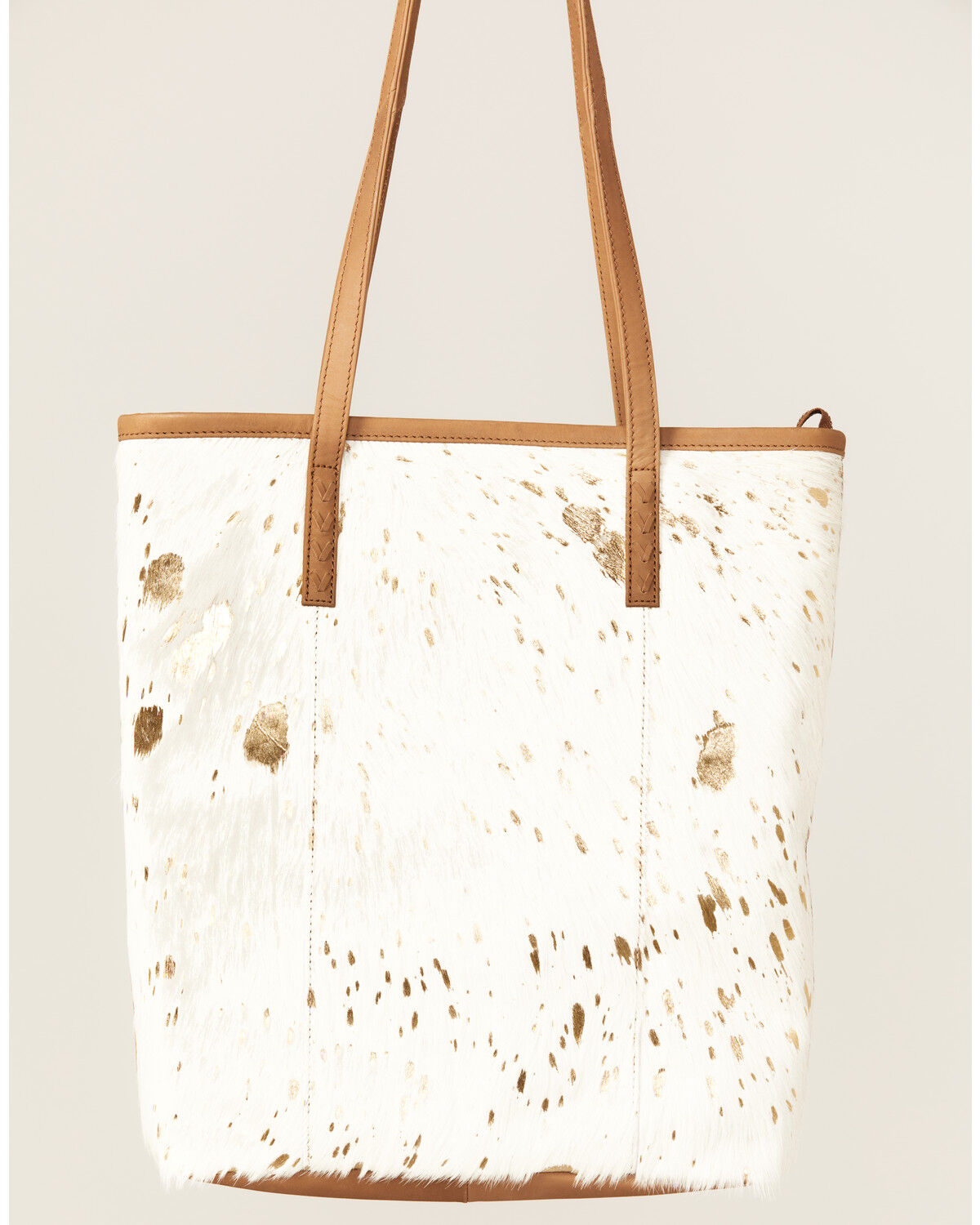 Image #2 - Shyanne Women's Gold Foil Hair-On Tote, Gold, hi-res
