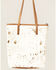 Shyanne Women's Gold Foil Hair-On Tote, Gold, hi-res
