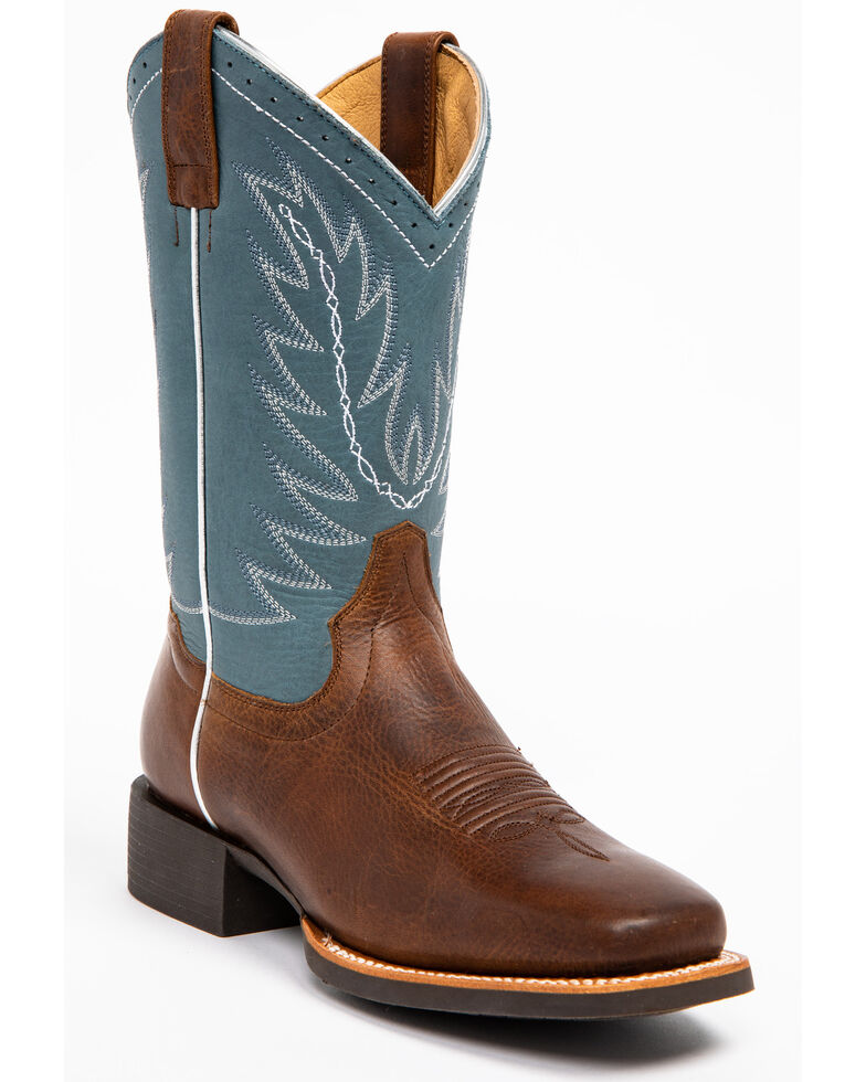 Rank 45 Women's Damiana Western Boots - Square Toe, Brown, hi-res