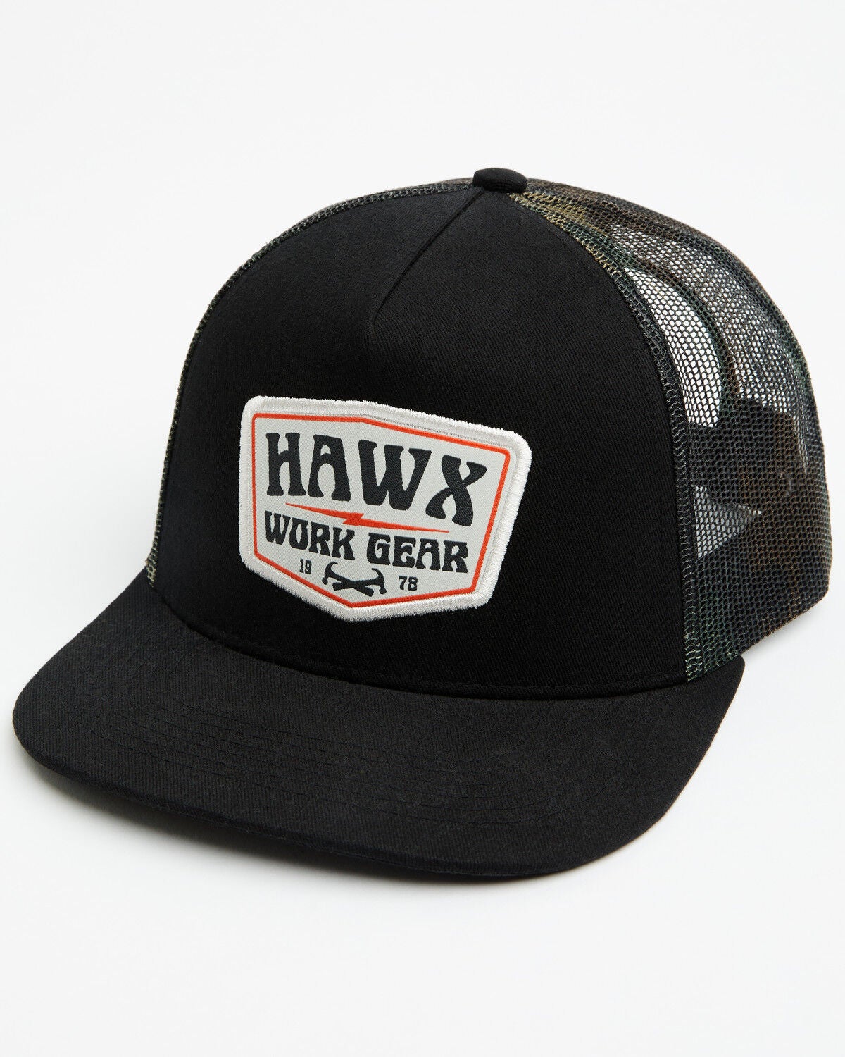 Hawx Men's Kane Camo Ball Cap, Black, hi-res