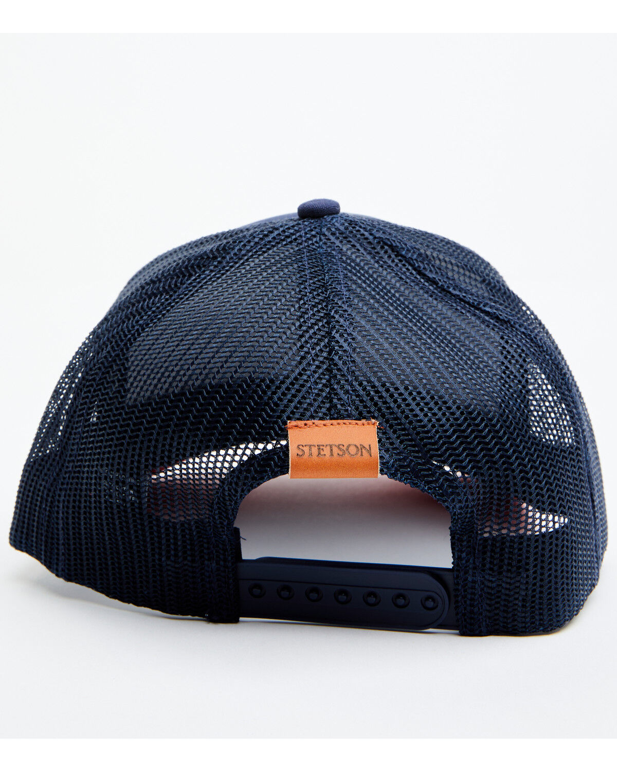 Image #3 - Stetson Men's Bison Patch Trucker Cap, Red/white/blue, hi-res