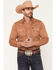 Image #1 - Rock & Roll Denim X Koe Wetzel Men's Washed Denim Long Sleeve Snap Western Shirt, Camel, hi-res