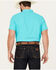 Image #4 - Ariat Men's VentTEK Outbound Solid Fitted Short Sleeve Performance Shirt, Turquoise, hi-res