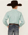 Image #4 - Panhandle Boys' Solid Poplin Long Sleeve Button-Down Western Shirt , Aqua, hi-res