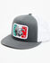 Image #1 - Lazy J Ranch Men's Mexico Flag Elevation Patch Mesh-Back Ball Cap, Grey, hi-res
