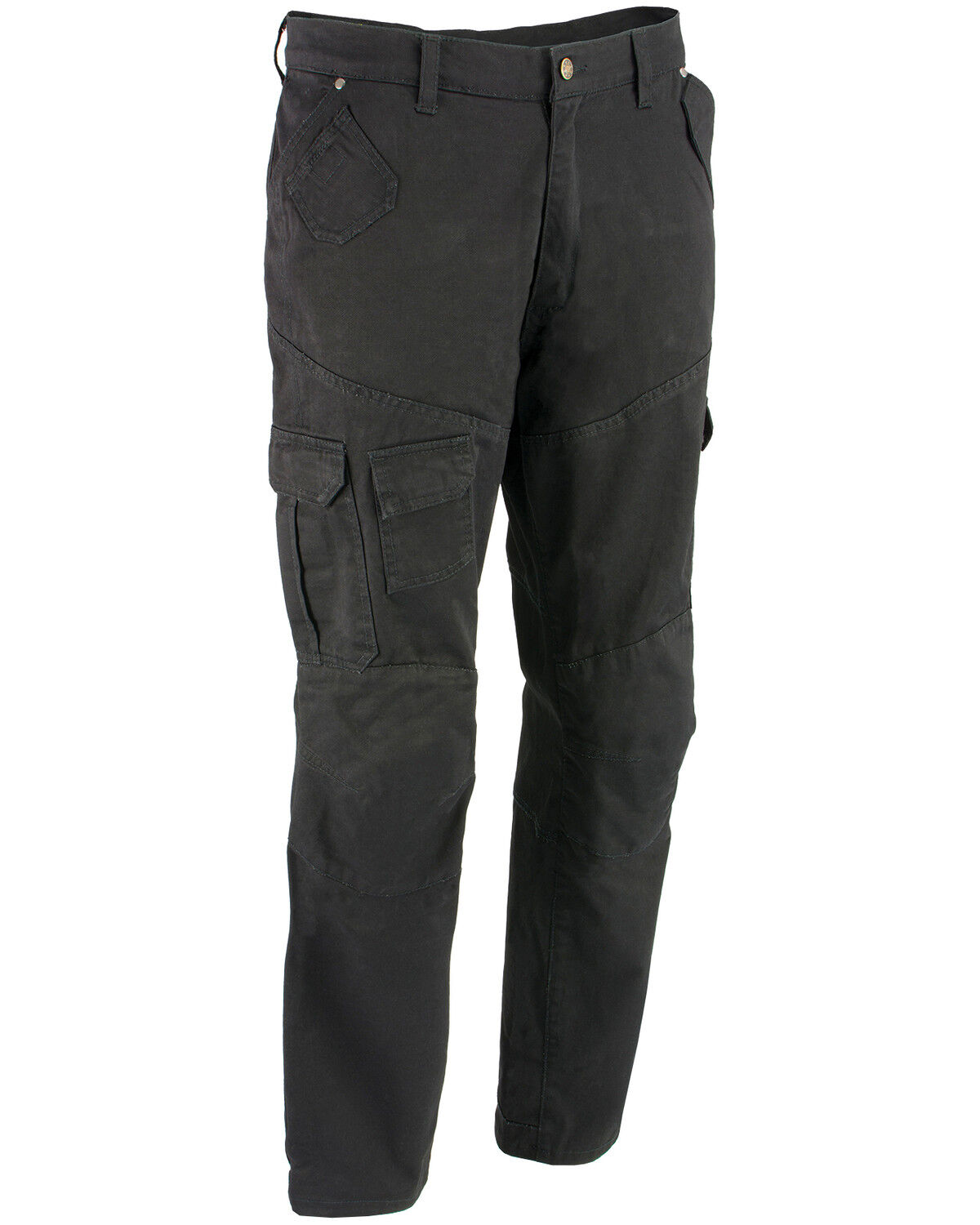 Image #1 - Milwaukee Performance Men's 34" Aramid Reinforced Black Cargo Jeans - Big, Black, hi-res