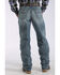 Image #2 - Cinch Men's Black Label 2.0 Medium Wash Loose Fit Tapered Denim Jeans , Indigo, hi-res