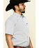 Image #3 - Cowboy Hardware Men's White Little Zig Geo Print Short Sleeve Western Shirt, White, hi-res