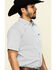 Image #3 - Cowboy Hardware Men's White Little Zig Geo Print Short Sleeve Western Shirt , White, hi-res