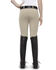 Image #1 - Ariat Girls' Olympia Low Rise Front-Zip Knee Patch Breeches, Tan, hi-res