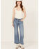 Image #1 - Levi's Women's Medium Wash Middy Ankle Flare Stretch Denim Jeans , Medium Wash, hi-res