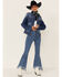Image #2 - Shyanne Women's Henderson Medium Wash Button Down Denim Jacket , Medium Blue, hi-res