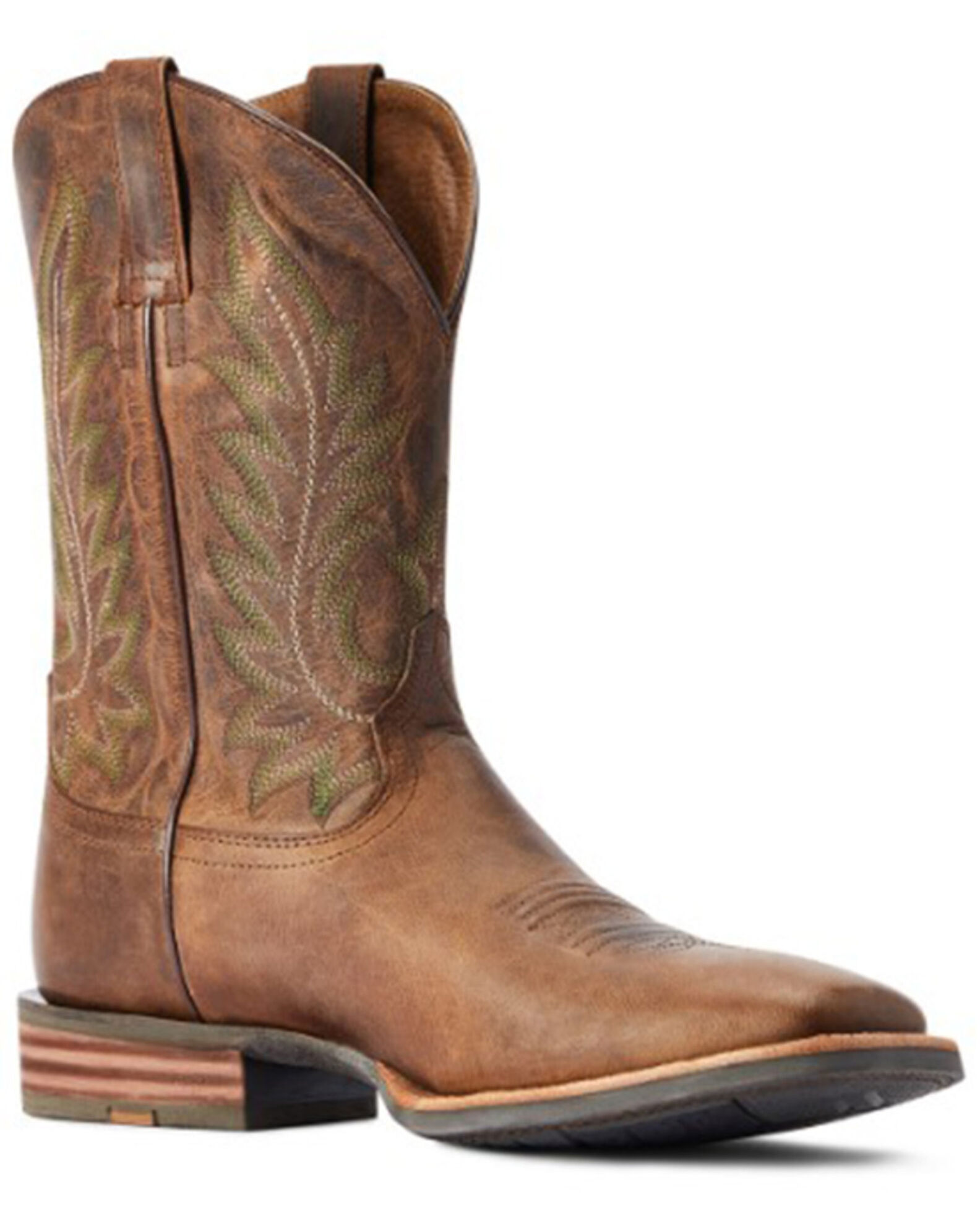 Ariat Men s Ridin High Western Boots Pecan Brown