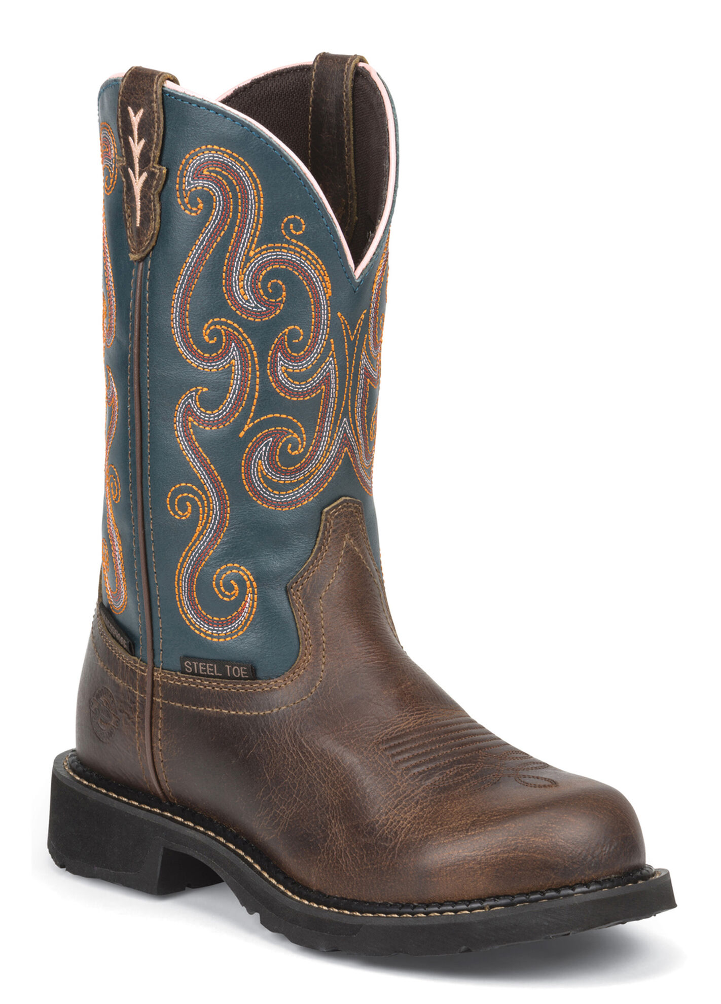 Justin boots steel toe boots discount