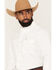 Image #2 - Ferrell Men's Tek Solid Long Sleeve Snap Performance Western Shirt, White, hi-res