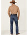 Wrangler Retro Men's Mile Post Medium Wash Stretch Slim Bootcut Jeans , Blue, hi-res