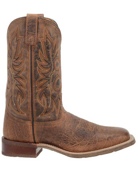 Image #2 - Laredo Men's Rancher Stockman Western Boots - Broad Square Toe, Brown, hi-res