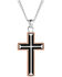 Image #1 - Montana Silversmiths Men's Cross Necklace, Silver, hi-res