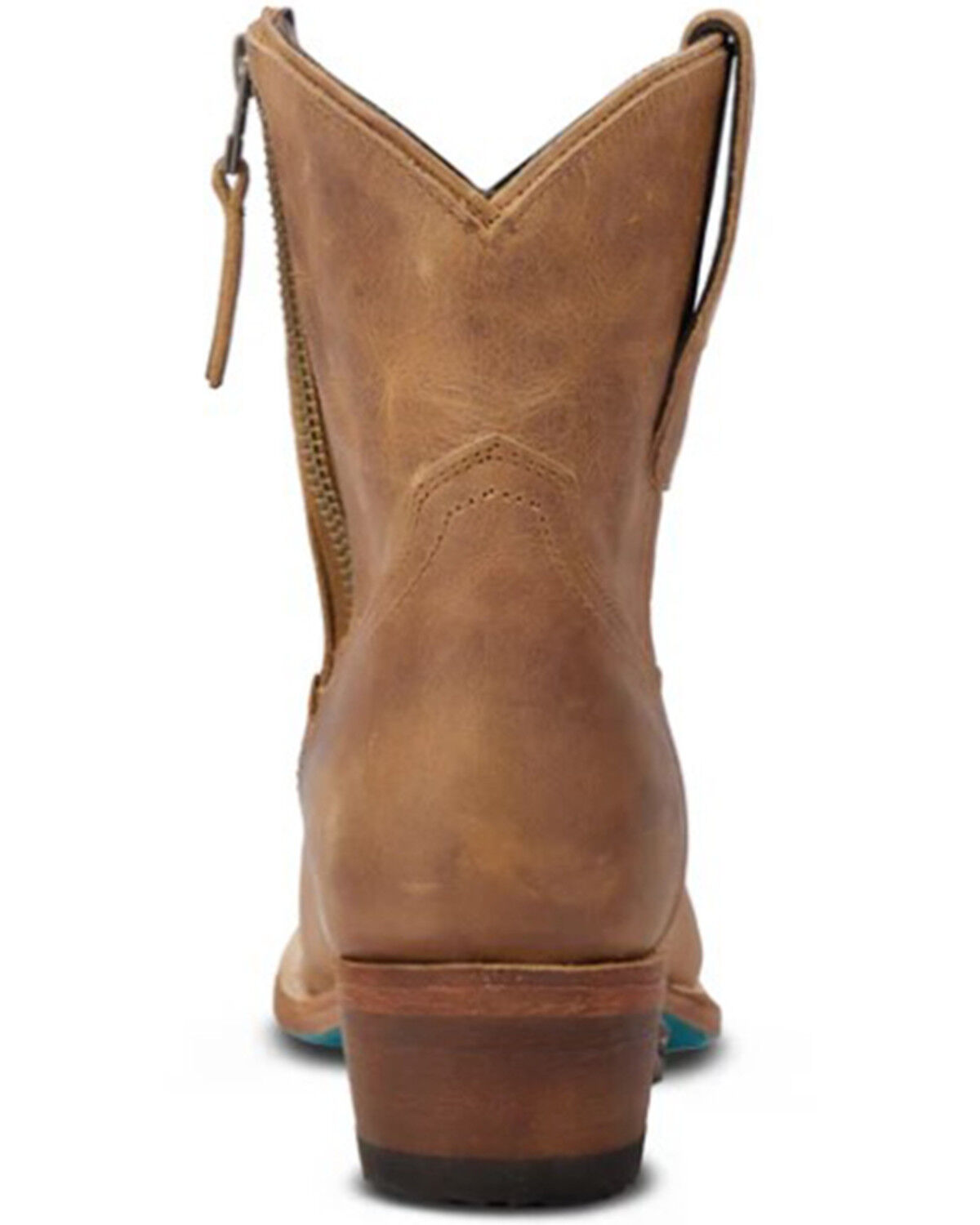 Image #5 - Lane Women's Plain Jane Western Booties - Round Toe, Brown, hi-res