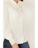 Image #3 - Shyanne Women's Embroidered Long Sleeve Pearl Snap Western Shirt , White, hi-res