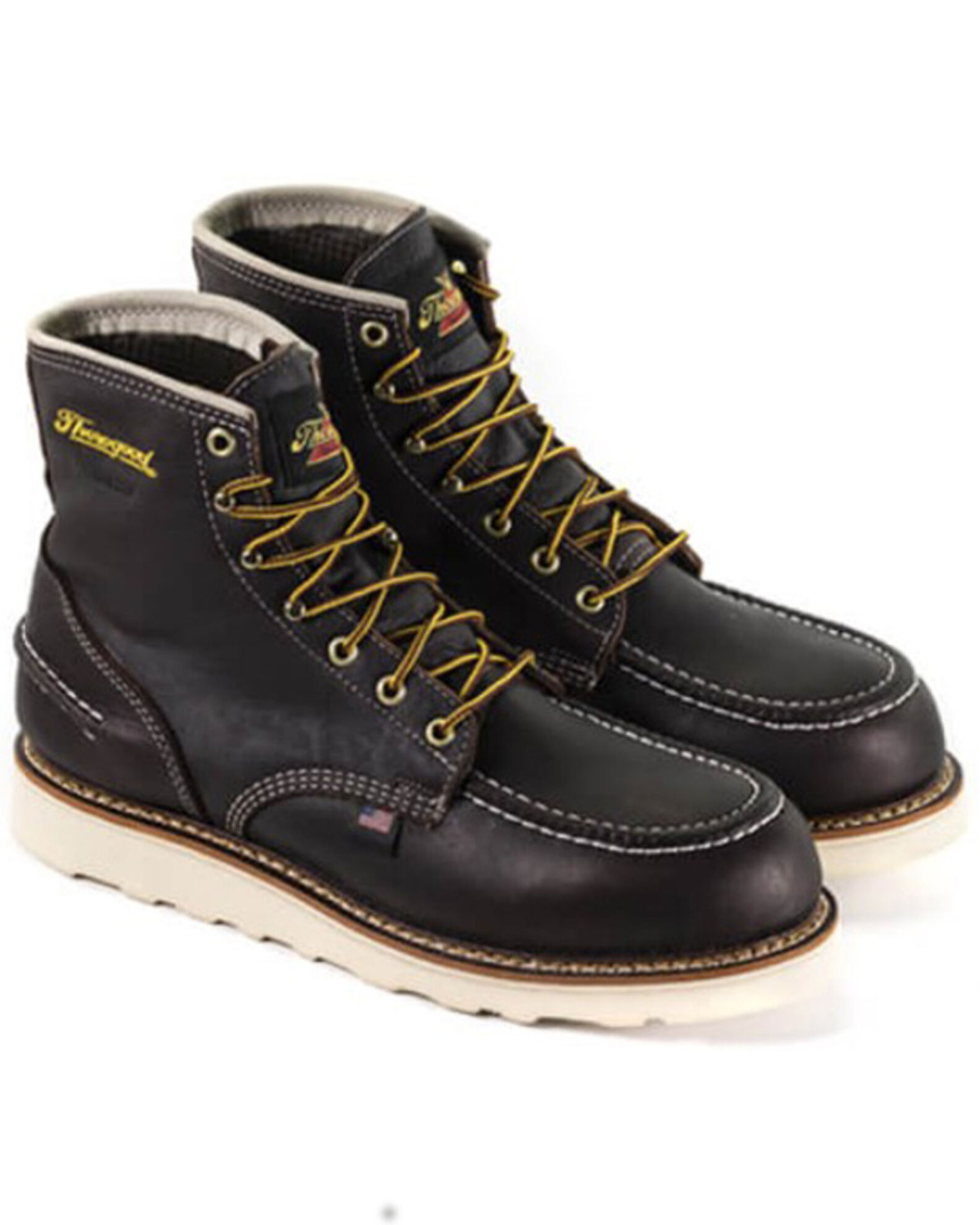 Thorogood Men s 6 Briar Pitstop Waterproof Work Boots Moc Toe Sheplers