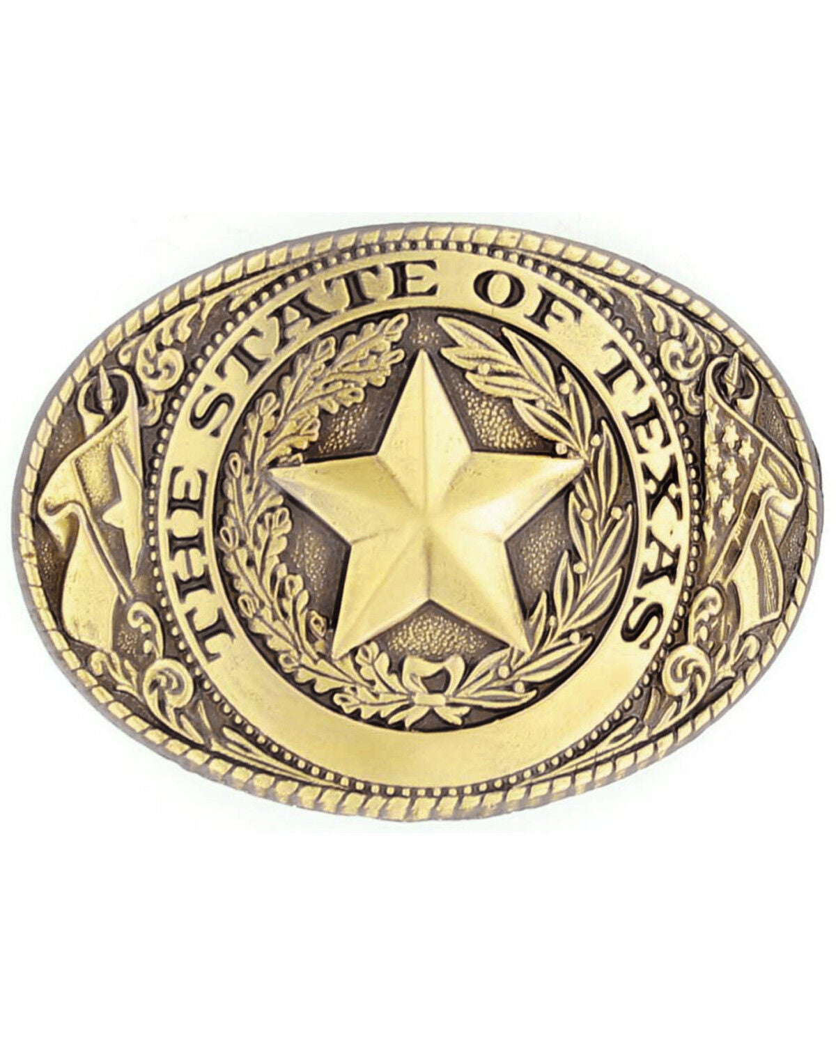 Image #1 - Texas Seal Buckle, Bronze, hi-res
