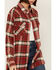 Image #2 - Wrangler Women's Plaid Print Long Sleeve Snap Boyfriend Flannel Shirt , Red, hi-res
