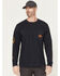 Image #2 - Thorogood Men's USA Logo Long Sleeve Work T-Shirt, Dark Blue, hi-res