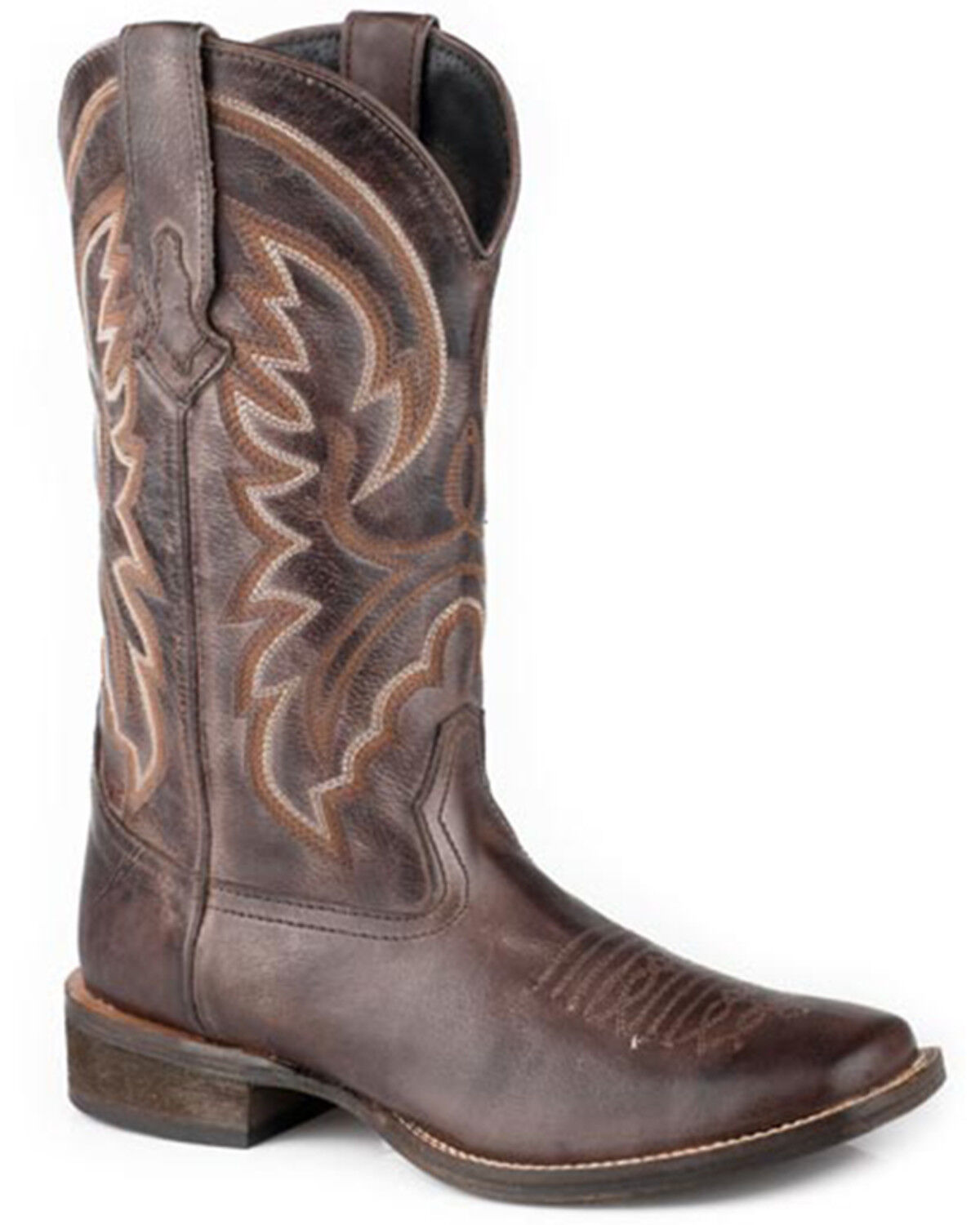 Image #1 - Roper Women's Lindsey Western Boots - Broad Square Toe, Brown, hi-res