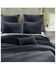 Image #1 - HiEnd Accents Navy Stonewashed Cotton & Velvet 3-Piece Full/Queen Quilt Set, Navy, hi-res