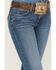 Image #2 - Wrangler Retro Women's Mae Medium Wash Mid Rise Stretch Trouser Jeans , Medium Wash, hi-res