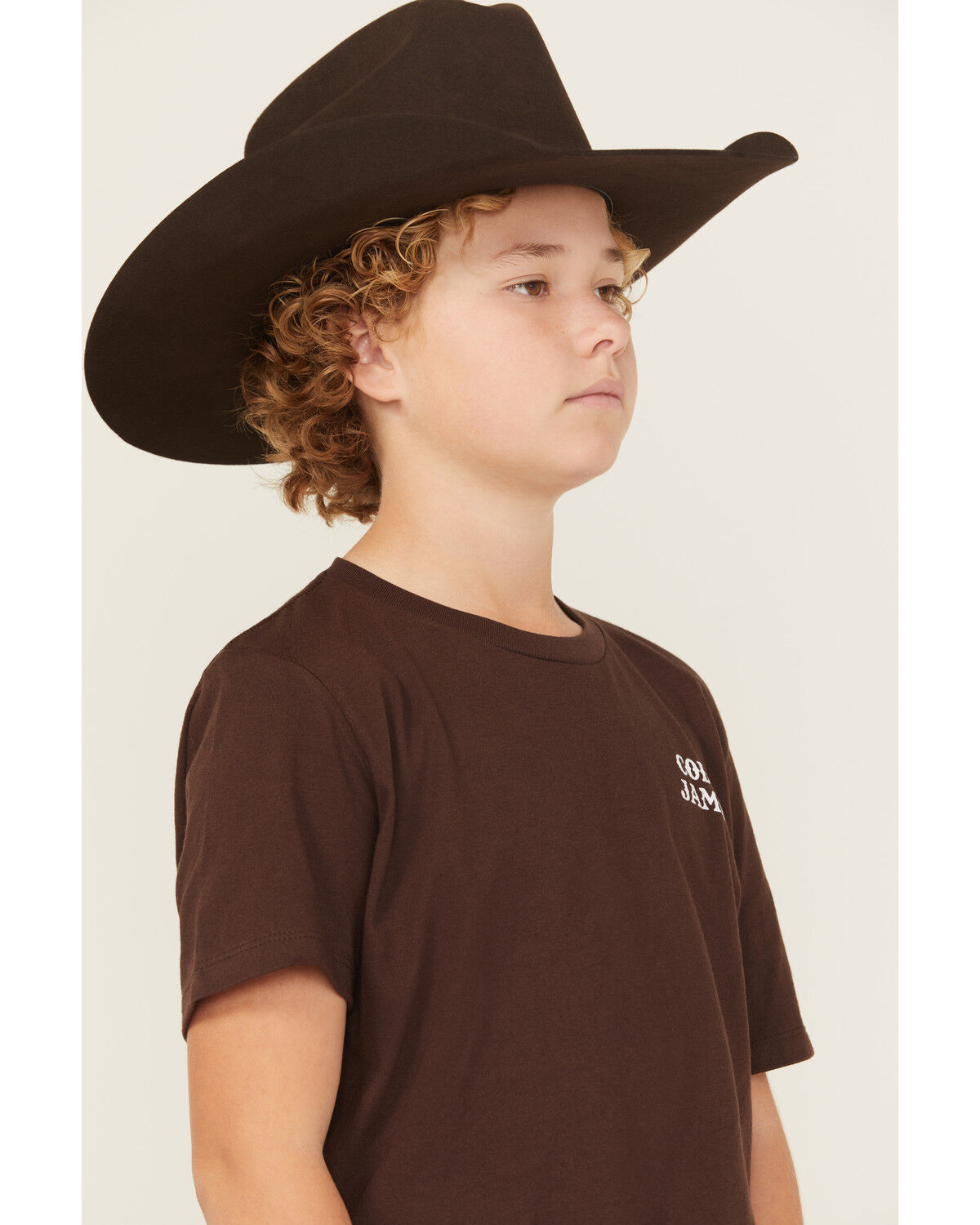 Image #4 - Cody James Boys' Southwestern Skull Short Sleeve Graphic T-Shirt, Dark Brown, hi-res