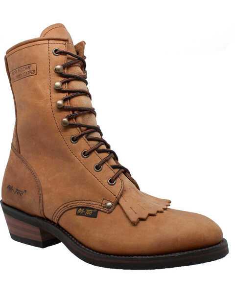 Ad Tec Men's 9" Packer Work Boots - Soft Toe, Tan, hi-res