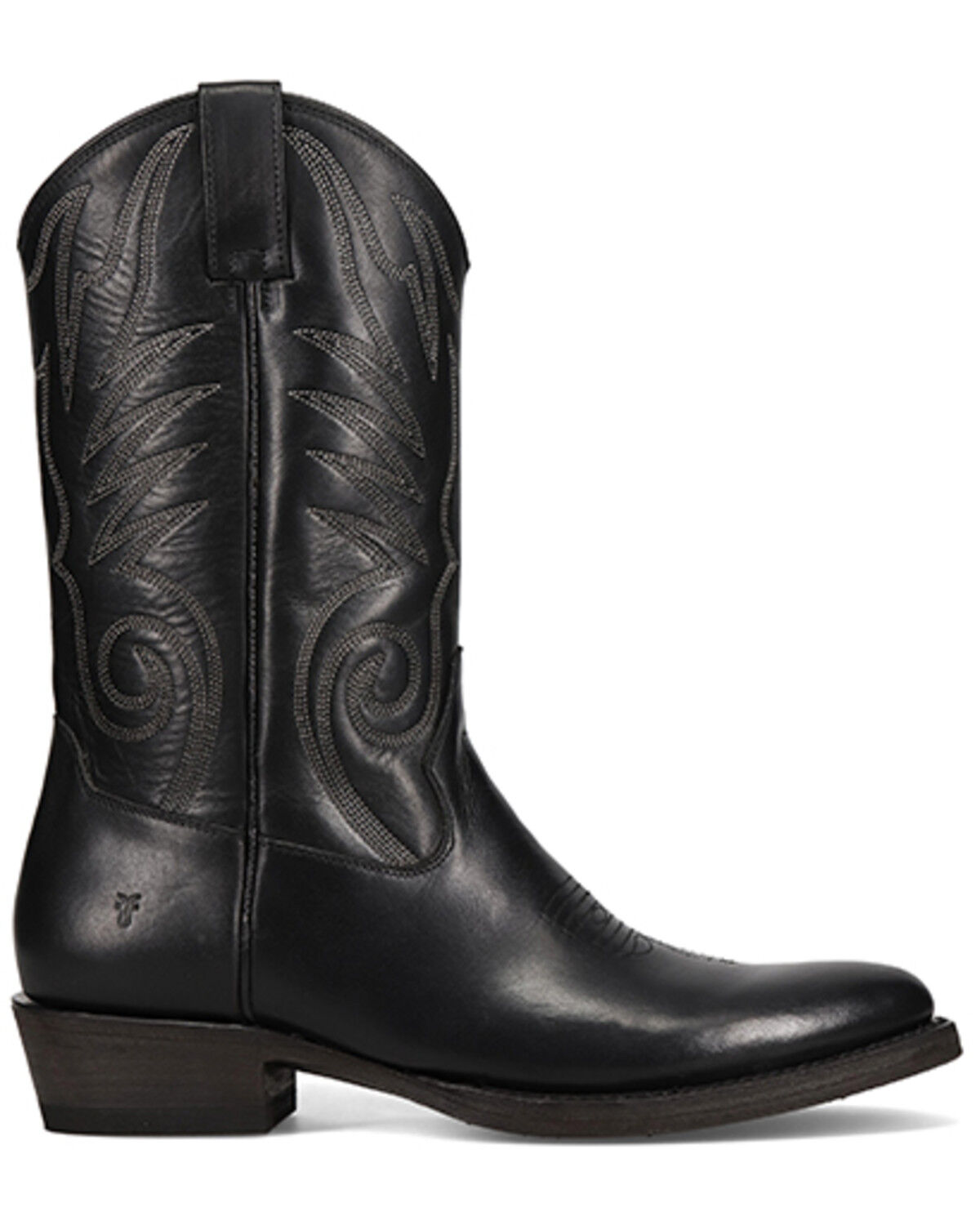 Image #2 - Frye Men's Grady Vintage Stitch Western Boots - Round Toe, Black, hi-res