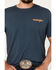 Image #4 - Wrangler Men's Boot Barn Exclusive Steer Head Logo Short Sleeve Graphic T-Shirt, Navy, hi-res