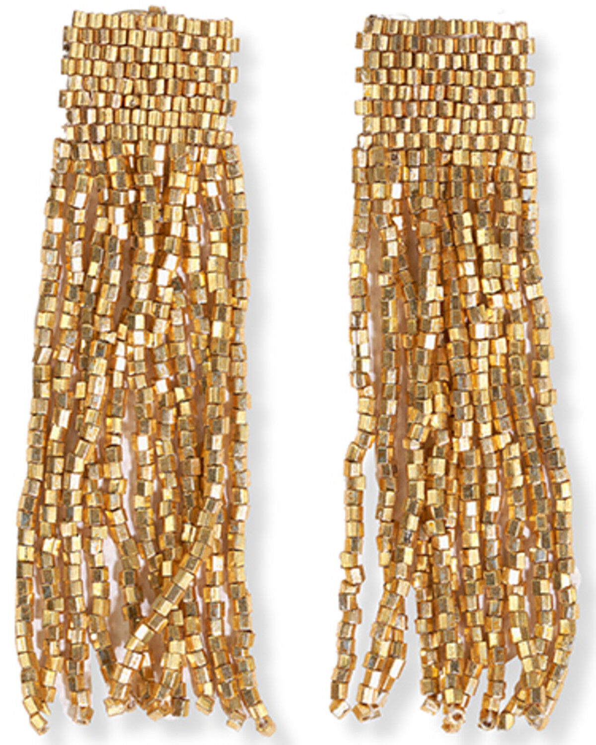 Image #1 - Ink + Alloy Women's Marilyn Solid Beaded Fringe Earrings, Multi, hi-res