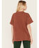 Image #4 - Girl Dangerous Women's Daffodil Floral Boyfriend Graphic Tee, Rust Copper, hi-res