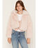 Image #1 - Shyanne Girls' Polar Bluff Faux Fur Sparkle Jacket, Blush, hi-res