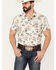 Pendleton Men's Laramie Cowboy Print Short Sleeve Western Snap Shirt, Ivory, hi-res