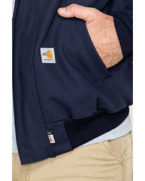 Image #5 - Carhartt Men's FR Work Jacket, Navy, hi-res