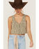 Image #2 - Shyanne Women's Marled Button-Front Cropped Sweater Vest, Dark Green, hi-res
