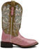 Image #2 - Dan Post Women's Eel Exotic Western Boots - Broad Square Toe, Pink, hi-res