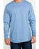 Image #4 - Hawx Men's FR Logo Long Sleeve Work T-Shirt , Blue, hi-res