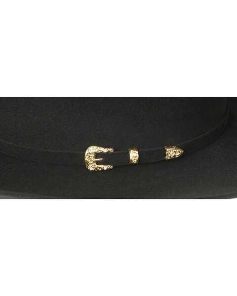 Larry Mahan Black Opulento 30X Fur Felt Cowboy Hat, Black, hi-res