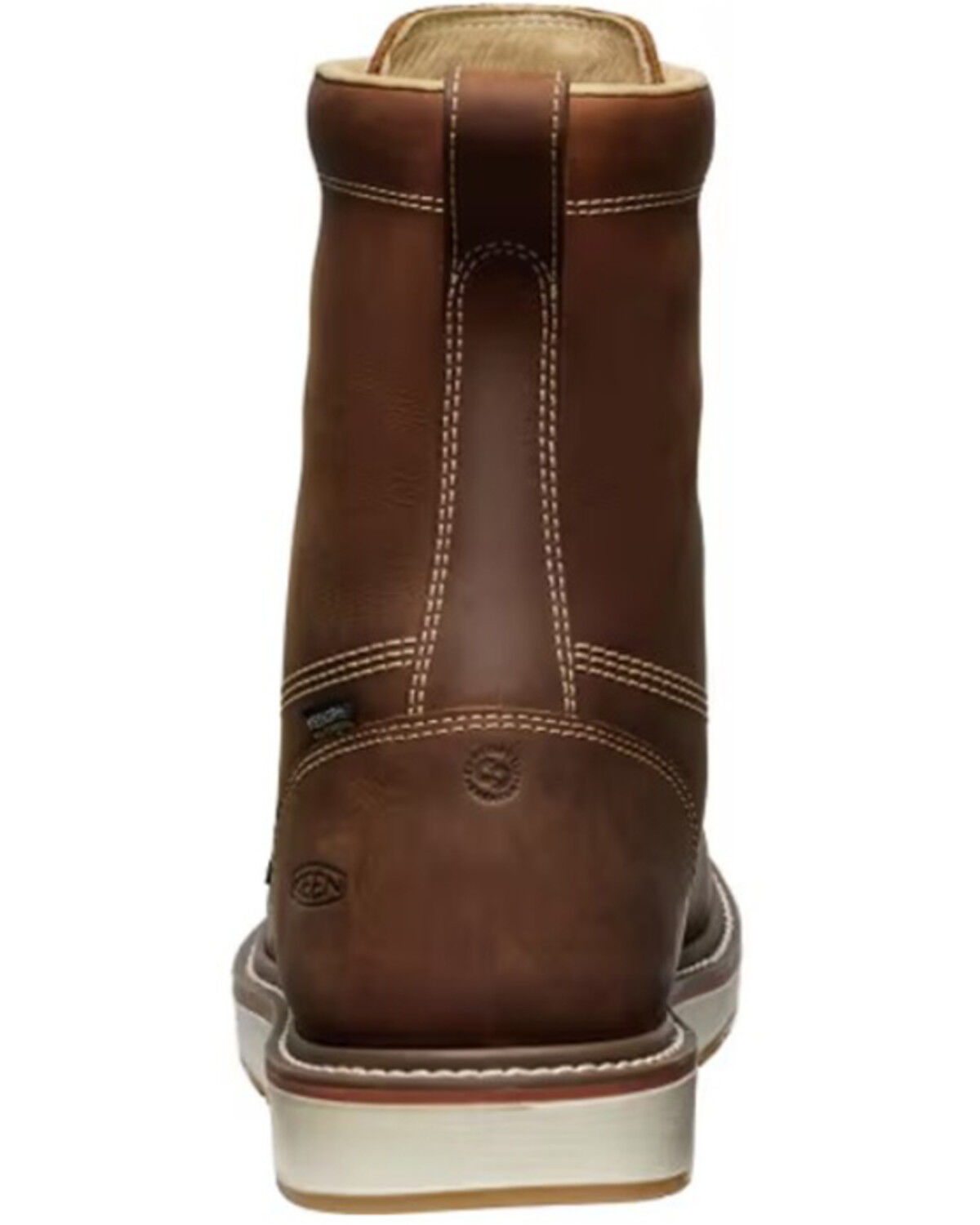 Image #4 - Keen Men's 8" Liberty Waterproof Moc Work Boots - Composite Toe, Brown, hi-res