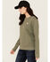 Image #2 - Carhartt Women's Relaxed Fit Midweight Crewneck Sweatshirt, Olive, hi-res