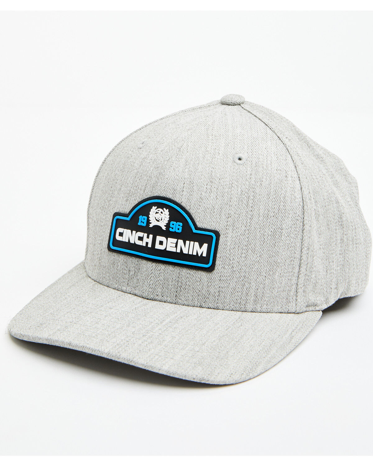 Image #1 - Cinch Men's Raised Rubber Logo Patch Ball Cap, Light Blue, hi-res